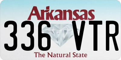 AR license plate 336VTR