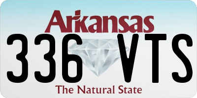 AR license plate 336VTS