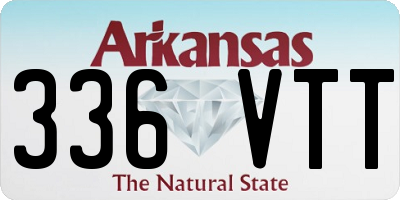 AR license plate 336VTT