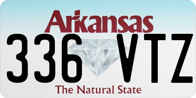AR license plate 336VTZ