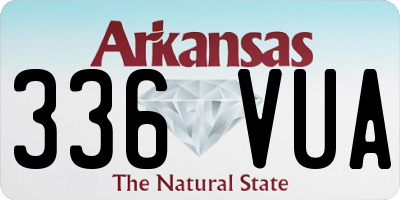 AR license plate 336VUA