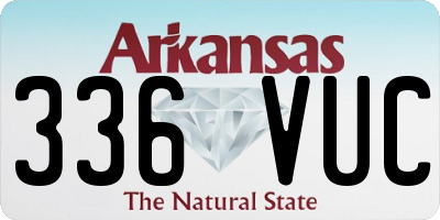 AR license plate 336VUC