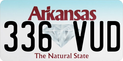 AR license plate 336VUD