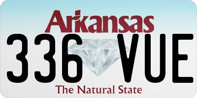 AR license plate 336VUE