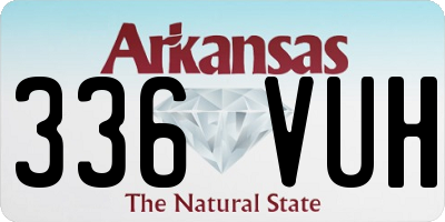 AR license plate 336VUH