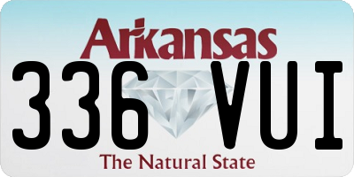 AR license plate 336VUI