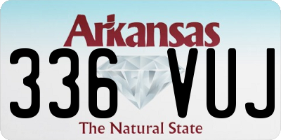 AR license plate 336VUJ