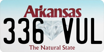 AR license plate 336VUL