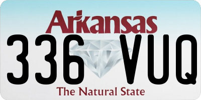 AR license plate 336VUQ