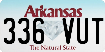 AR license plate 336VUT