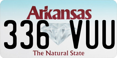 AR license plate 336VUU