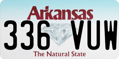 AR license plate 336VUW