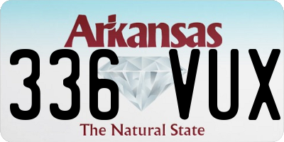 AR license plate 336VUX