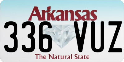 AR license plate 336VUZ