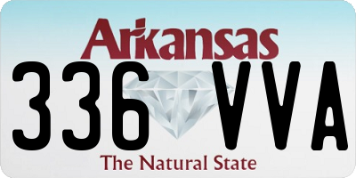 AR license plate 336VVA