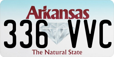 AR license plate 336VVC