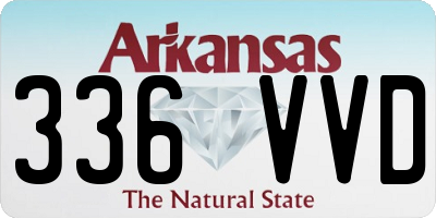 AR license plate 336VVD