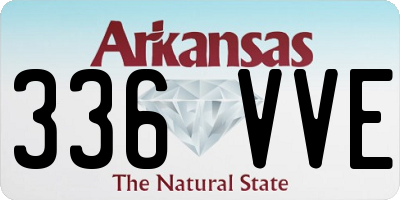 AR license plate 336VVE