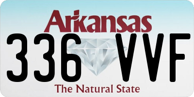 AR license plate 336VVF