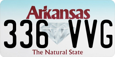AR license plate 336VVG