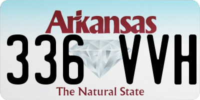 AR license plate 336VVH