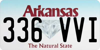 AR license plate 336VVI