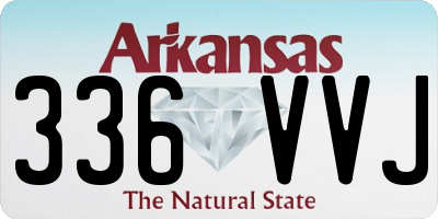 AR license plate 336VVJ