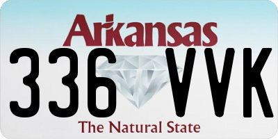 AR license plate 336VVK