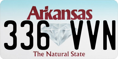 AR license plate 336VVN