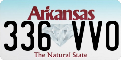 AR license plate 336VVO