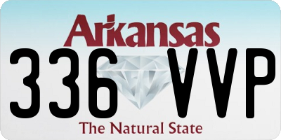 AR license plate 336VVP