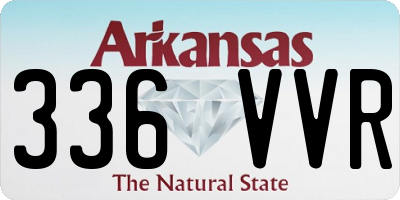 AR license plate 336VVR