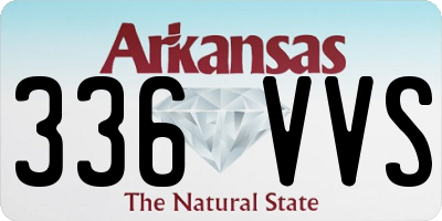 AR license plate 336VVS