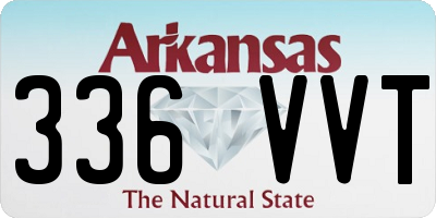 AR license plate 336VVT