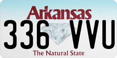 AR license plate 336VVU