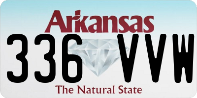 AR license plate 336VVW
