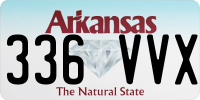AR license plate 336VVX