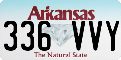 AR license plate 336VVY