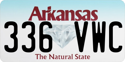 AR license plate 336VWC