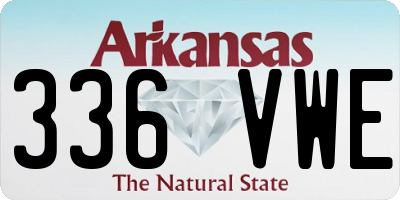 AR license plate 336VWE