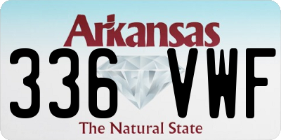 AR license plate 336VWF