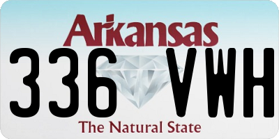 AR license plate 336VWH
