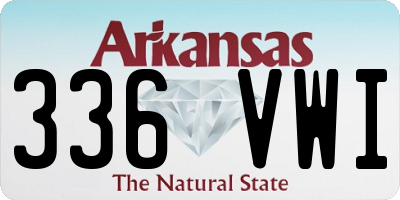AR license plate 336VWI