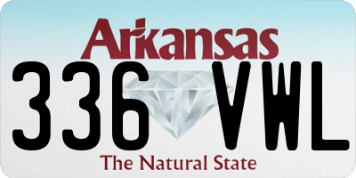 AR license plate 336VWL