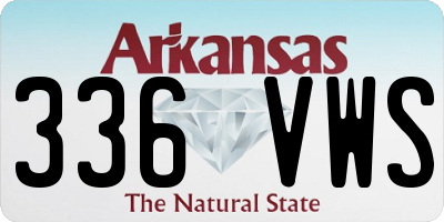 AR license plate 336VWS