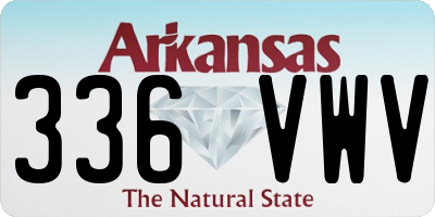 AR license plate 336VWV