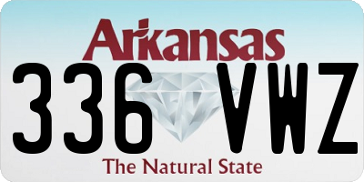 AR license plate 336VWZ