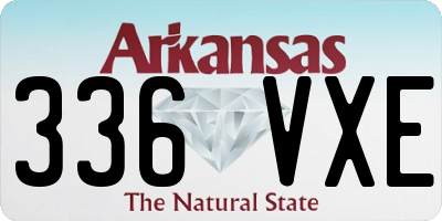 AR license plate 336VXE