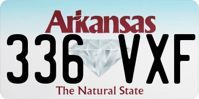 AR license plate 336VXF