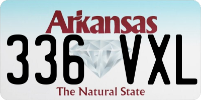 AR license plate 336VXL